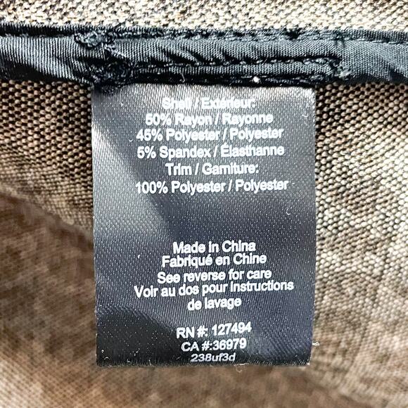 Heartloom Farron Blazer Check Pattern Ponte Oversized Jacket Tan 2-Button Sz S - Picture 13 of 13